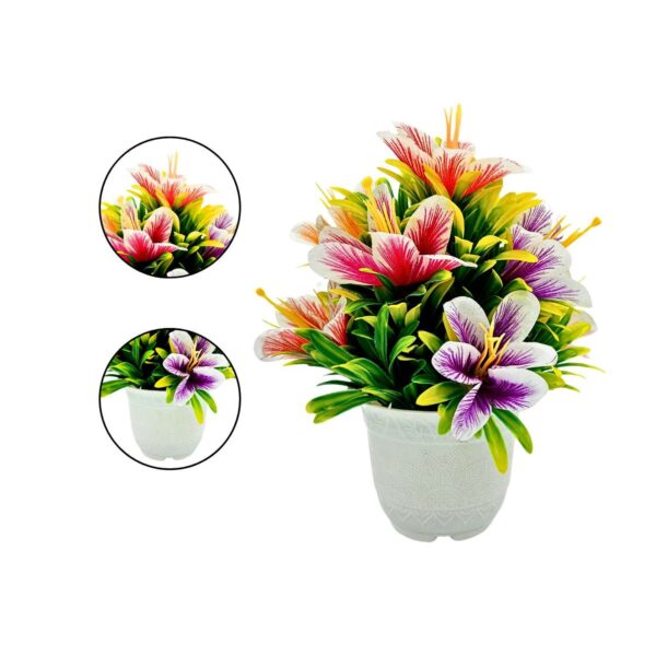 Artificial Plants with Pot Showcase Decoration Plants Flowers | Fake Plant | Artificial Plants for Home Decor Office Gifting Plants Decorative Potted Plants (RV-AP20) - Image 3